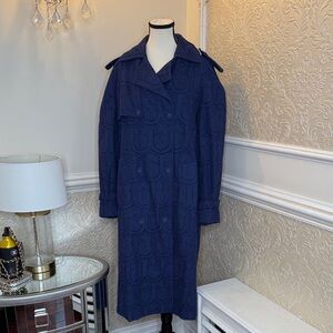 FARM Rio Navy Trench Coat